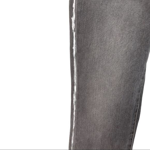 Soft Surroundings Ultimate Denim High-rise Foil Skinny Jeans Size 6 Gray 2DT79 - Picture 2 of 5